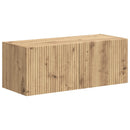 TV-møbelsæt Vægmonteret 4 pcs Artisan Egetræ Konstrueret træ