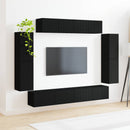 TV-skab 8 stk. Sort