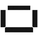 TV-skab 8 stk. Sort