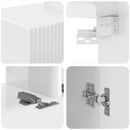 TV-skab 8 pcs Høj gloss hvid