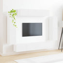 TV-skab 8 pcs Høj gloss hvid