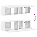 TV-skab 8 pcs Høj gloss hvid