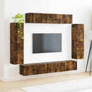 TV-skab 8 pcs Røget eg
