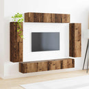 TV-skab 8 pcs Gammelt træ