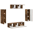 TV-skab 5 pcs Røget eg