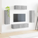 TV-skab 5 pcs Grå Sonoma