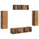 TV-skab 5 pcs Gammelt træ