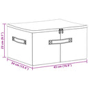 Opbevaringskasse 6 pcs Antracit 43 x 34 x 23 cm Ikke-vævet stof