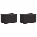 Opbevaringskasse 2 pcs Antracit 60 x 43 x 35 cm Ikke-vævet stof