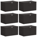 Opbevaringskasse 6 pcs Antracit 60 x 43 x 35 cm Ikke-vævet stof