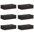 Opbevaringskasse 6 pcs Antracit 70 x 40 x 18 cm Ikke-vævet stof