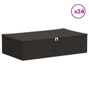 Opbevaringskasse 24 pcs Antracit 70 x 40 x 18 cm