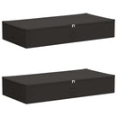 Opbevaringskasse 2 pcs Antracit 90 x 48 x 15 cm Ikke-vævet stof