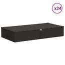 Opbevaringskasse 24 pcs Antracit 90 x 48 x 15 cm