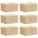 Opbevaringskasse 6 pcs Cremefarvet 43 x 34 x 23 cm