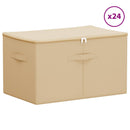 Opbevaringskasse 24 pcs Cremefarvet 55 x 35 x 32 cm