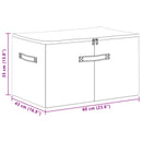 Opbevaringskasse 24 pcs Cremefarvet 60 x 43 x 35 cm