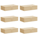 Opbevaringskasse 6 pcs Cremefarvet 70 x 40 x 18 cm