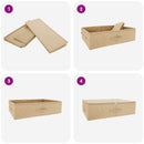 Opbevaringskasse 6 pcs Cremefarvet 70 x 40 x 18 cm