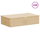Opbevaringskasse 24 pcs Cremefarvet 70 x 40 x 18 cm