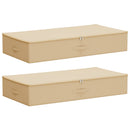 Opbevaringskasse 2 pcs Cremefarvet 90 x 48 x 15 cm