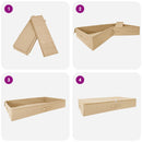 Opbevaringskasse 6 pcs Cremefarvet 90 x 48 x 15 cm