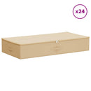 Opbevaringskasse 24 pcs Cremefarvet 90 x 48 x 15 cm