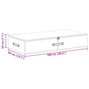 Opbevaringskasse 6 pcs Cremefarvet 100 x 50 x 18 cm