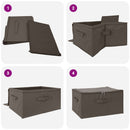 Opbevaringskasse 6 pcs Grå 50 x 30 x 25 cm Ikke-vævet stof