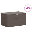 Opbevaringskasse 24 pcs Grå 55 x 35 x 32 cm Ikke-vævet stof