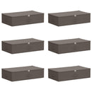 Opbevaringskasse 6 pcs Grå 70 x 40 x 18 cm Ikke-vævet stof