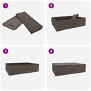 Opbevaringskasse 24 pcs Grå 70 x 40 x 18 cm Ikke-vævet stof