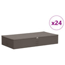 Opbevaringskasse 24 pcs Grå 90 x 48 x 15 cm Ikke-vævet stof