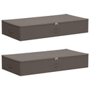 Opbevaringskasse 2 pcs Grå 100 x 50 x 18 cm Ikke-vævet stof
