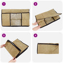 Opbevaringskasse med gennemsigtig sidevindue 2 pcs Cremefarvet