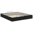 Ottoman Sengestel Sort Eg 203 x 180 x 25 cm Konstrueret træ