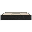 Ottoman Sengestel Sort Eg 203 x 180 x 25 cm Konstrueret træ