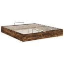 Ottoman Sengestel Røget Eg 203 x 180 x 25 cm Konstrueret træ