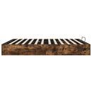 Ottoman Sengestel Røget Eg 203 x 160 x 25 cm Konstrueret træ