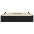 Ottoman Sengestel Sort Eg 203 x 150 x 25 cm Konstrueret træ