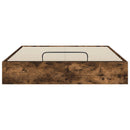 Ottoman Sengestel Røget Eg 203 x 150 x 25 cm Konstrueret træ