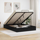 Ottoman Sengestel Sort Eg 203 x 120 x 25 cm Konstrueret træ