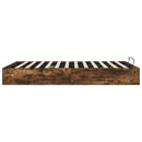 Ottoman Sengestel Røget Eg 203 x 120 x 25 cm Konstrueret træ