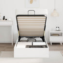 Ottoman Sengestel Hvid 90 x 200 cm Konstrueret træ