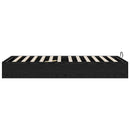 Ottoman Sengestel Sort Eg 203 x 90 x 25 cm Konstrueret træ