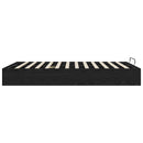 Ottoman Sengestel Sort Eg 193 x 120 x 25 cm Konstrueret træ