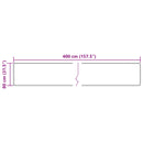 Tæppe Runner MARSA Creme 80 x 400 cm Polyester og PVC