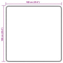 Tæppe Runner MARSA Creme 100 x 100 cm Polyester og PVC