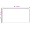 Tæppe Runner MARSA Creme 100 x 150 cm Polyester og PVC