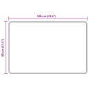 Tæppe Runner MARSA Beige 80 x 100 cm Polyester og PVC